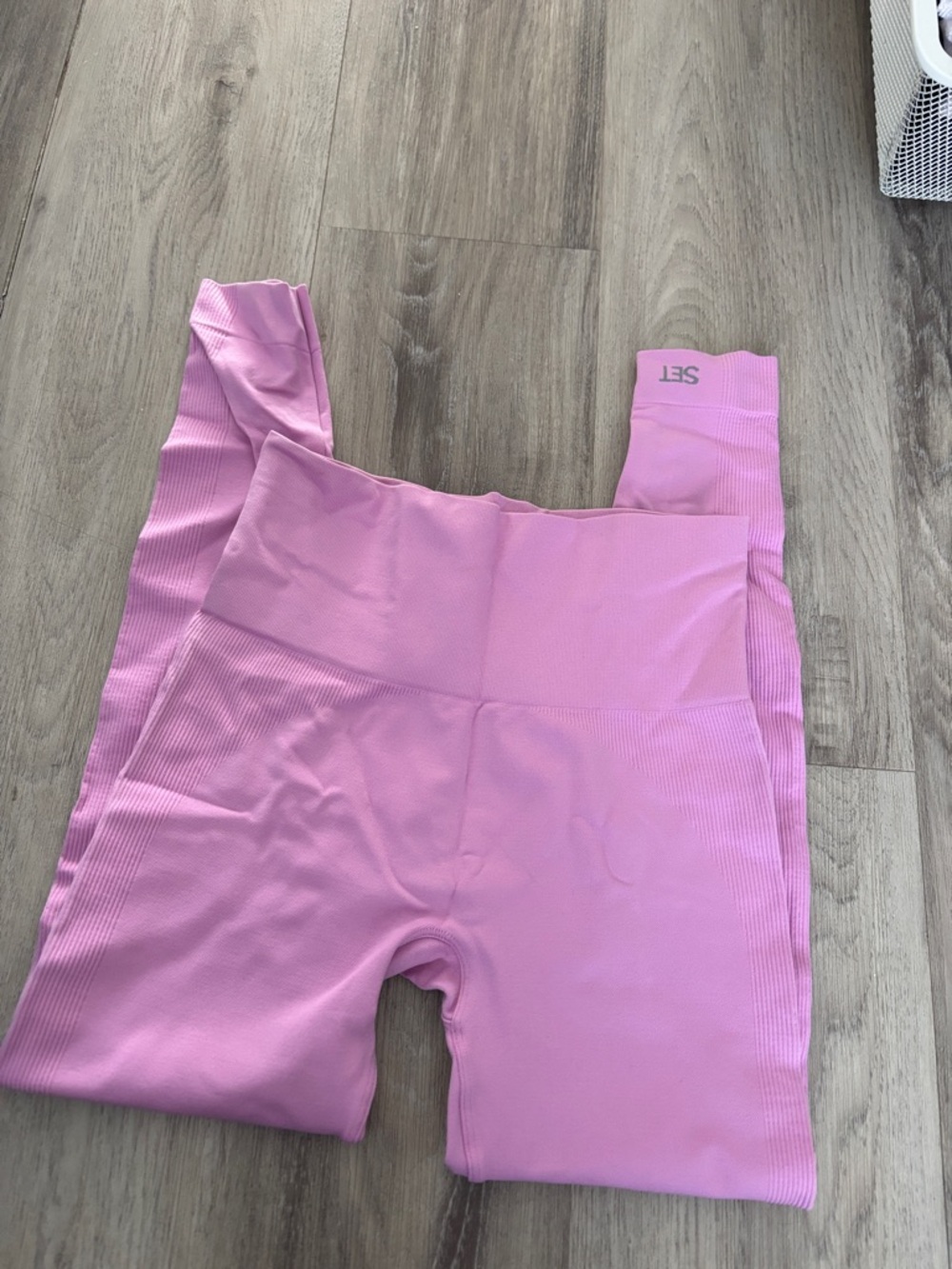 SET Active Pink Seamless High-Waist Leggings